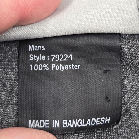 Obermeyer Shirt Men Large Gray 1/4 Zip Long Sleeve Pullover Outdoors Hiking READ - Picture 6 of 11